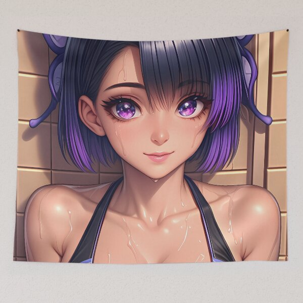 Item preview, Shinobu Kocho Demon Slayer Anime Sports Bra Wet Tiles Soft Expression designed and sold by bolleykoldl.
