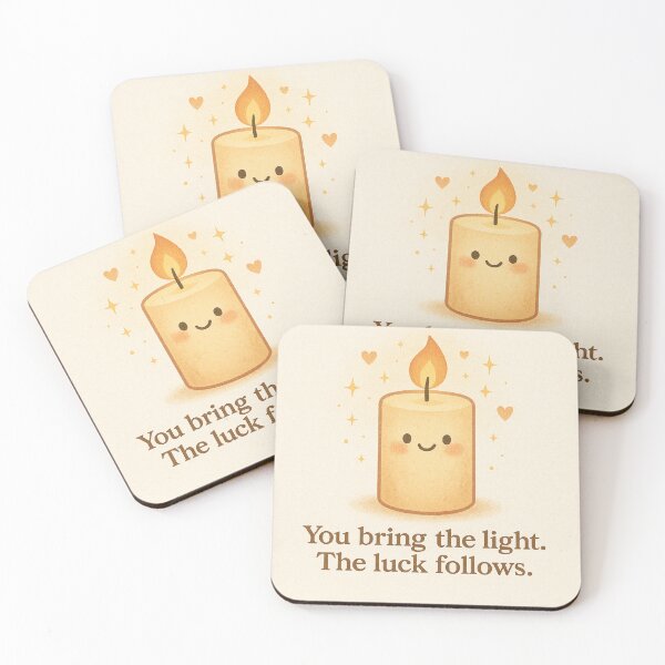 Item preview,  Lucky, Loved & Lit – Candle Charm Art designed and sold by Neovibe Print.