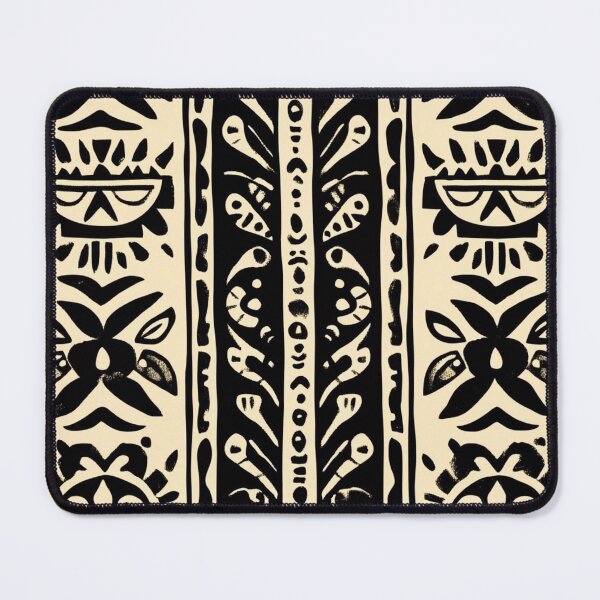 Item preview, Polynesian Tribal Pattern – Bold Black Geometric Design designed and sold by Myra365Art.