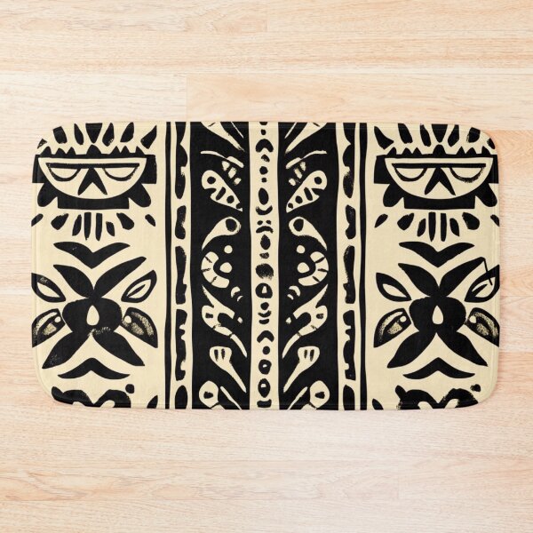Item preview, Polynesian Tribal Pattern – Bold Black Geometric Design designed and sold by Myra365Art.