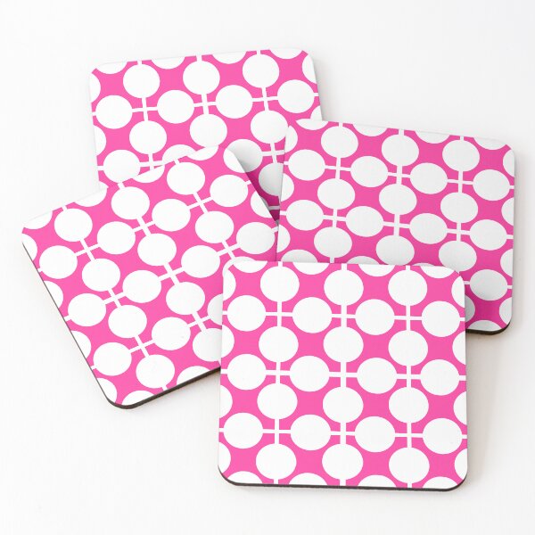 Item preview, Pink and white checkered and polka dot pattern retro designed and sold by fuzzyfox.