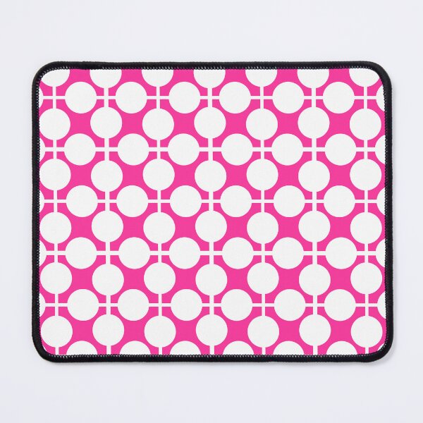 Item preview, Pink and white checkered and polka dot pattern retro designed and sold by fuzzyfox.