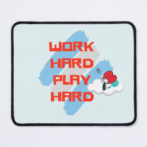 Item preview, Badminton (Work Hard Play Hard) designed and sold by Words Grow Wings.