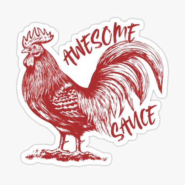 Item preview, Awesome Sauce Rooster designed and sold by TheEmptyBottleStudio.