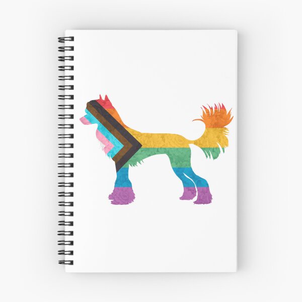 Item preview, Progress Pride Chinese Crested Dog designed and sold by Spinyflowerart.