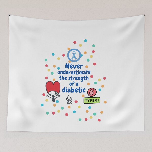 Item preview, Diabetes Type 1 (Never underestimate the strength of a diabetic) designed and sold by Words Grow Wings.