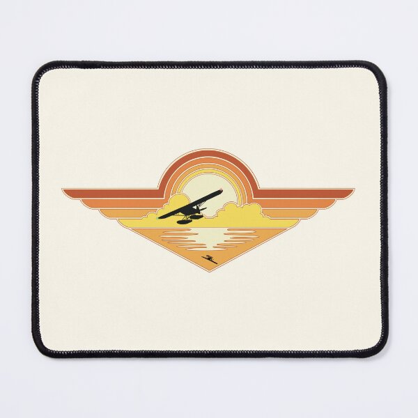 Item preview, Seaplane Flying at Sunrise Pilot Wings Aviation Design designed and sold by skye-studio.