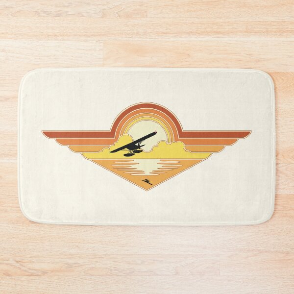 Item preview, Seaplane Flying at Sunrise Pilot Wings Aviation Design designed and sold by skye-studio.