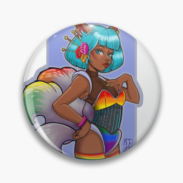 Item preview, Rainbow Kitsune! designed and sold by Vale_Ilustrada.