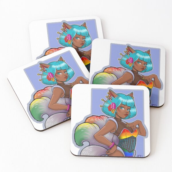 Item preview, Rainbow Kitsune! designed and sold by Vale_Ilustrada.