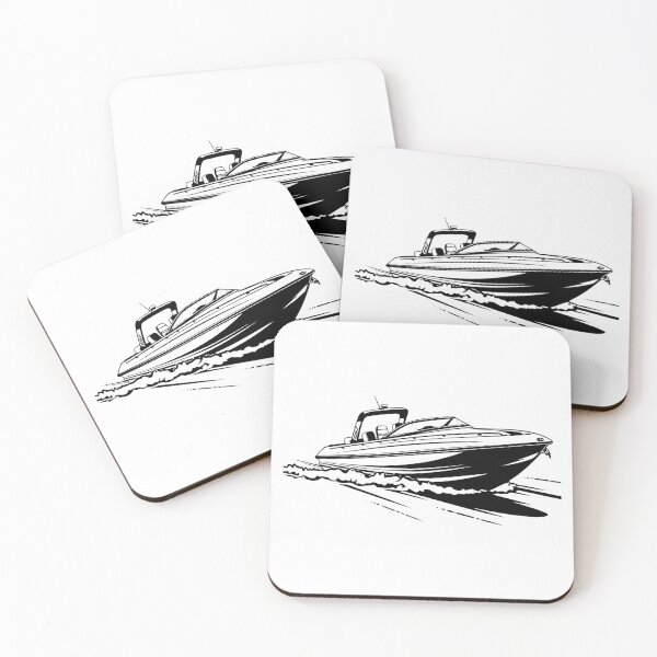 Item preview, Speedboat Race Cruiser Boat Fishing Powerboat Watercraft designed and sold by inkoutninja.