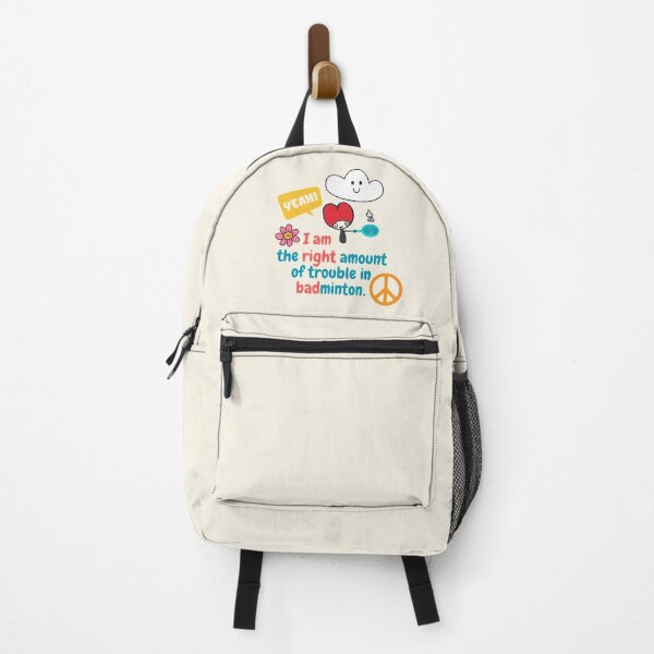 Item preview, Badminton (I am the right amount of trouble) designed and sold by Words Grow Wings.