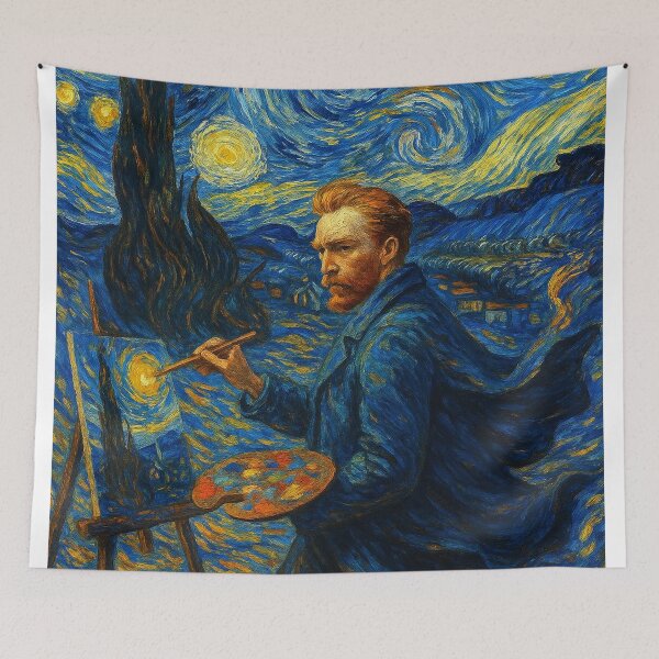 Item preview, Van Gogh in a Swirling Starry Dream #2 designed and sold by lapart.