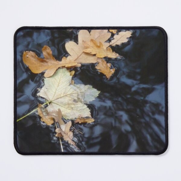 Item preview, Mixed Leaves on Canal designed and sold by Kate Anderson Art.