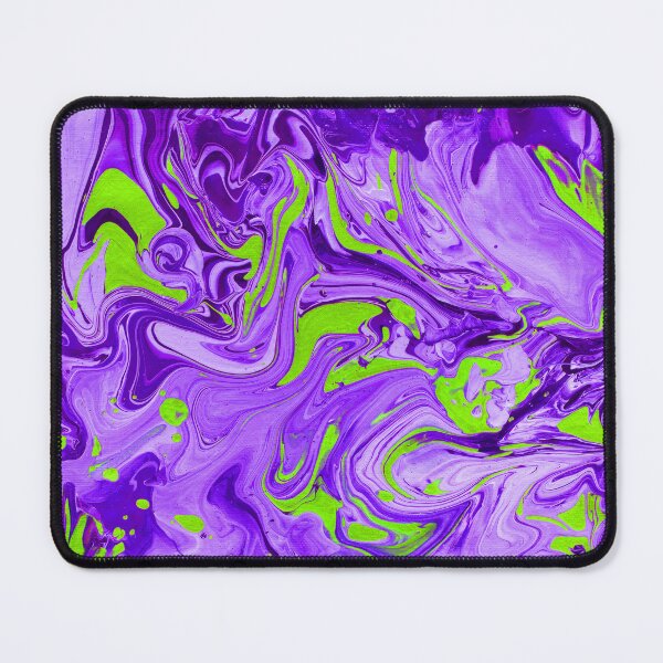 Item preview, Purple and Lime Green Swirl Acrylic Painted Art designed and sold by nicolebrei89.