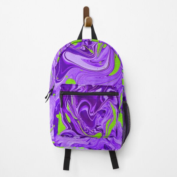 Item preview, Purple and Lime Green Swirl Acrylic Painted Art designed and sold by nicolebrei89.