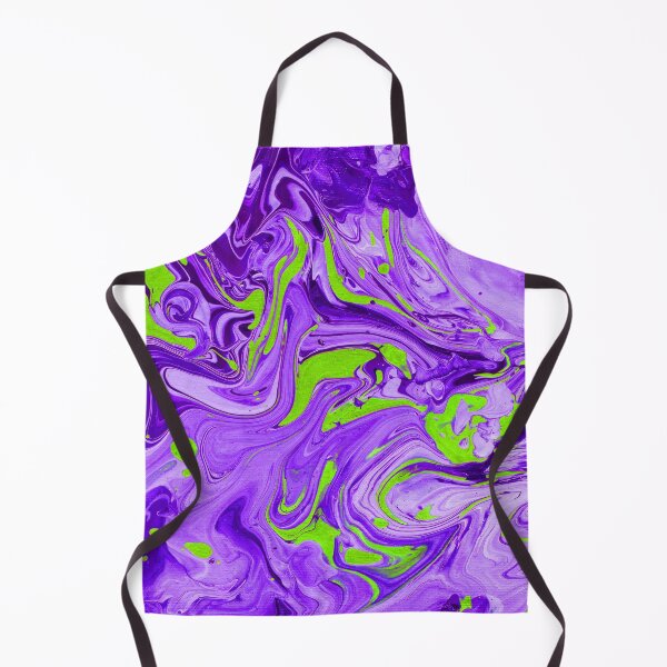 Item preview, Purple and Lime Green Swirl Acrylic Painted Art designed and sold by nicolebrei89.