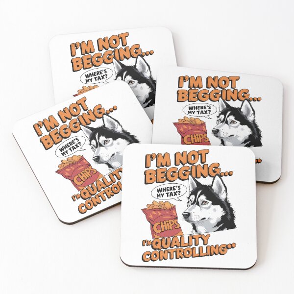 Item preview, Husky Chip Tax Patrol – I’m Not Begging Funny Dog Meme designed and sold by WildlifeInc.