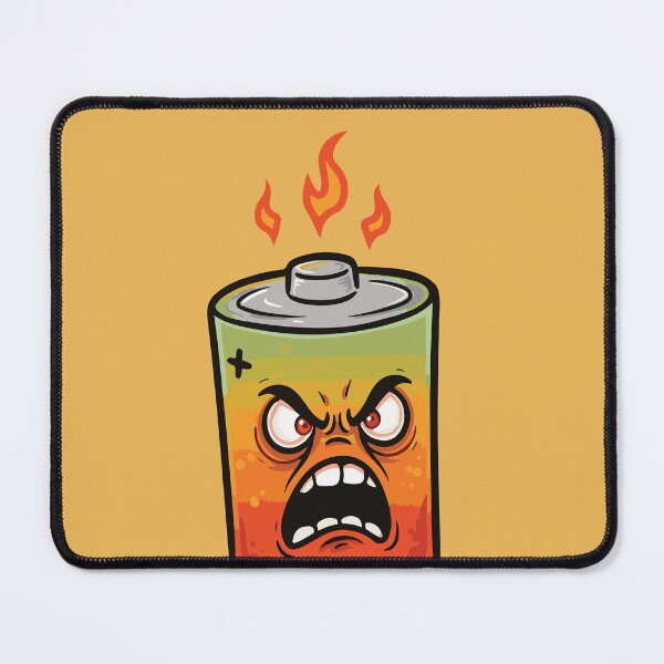 Item preview, Angry Overheating Battery designed and sold by KiwiRider.