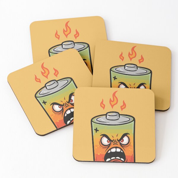 Item preview, Angry Overheating Battery designed and sold by KiwiRider.
