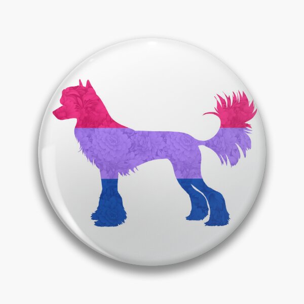 Item preview, Bisexual Pride Chinese Crested Dog designed and sold by Spinyflowerart.