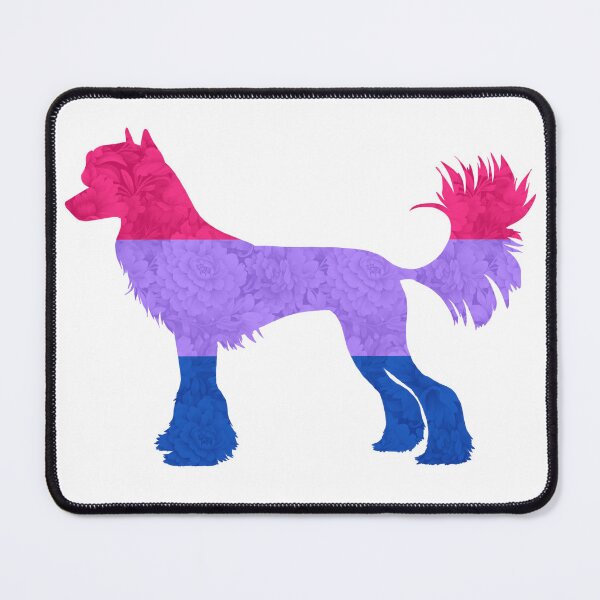Item preview, Bisexual Pride Chinese Crested Dog designed and sold by Spinyflowerart.