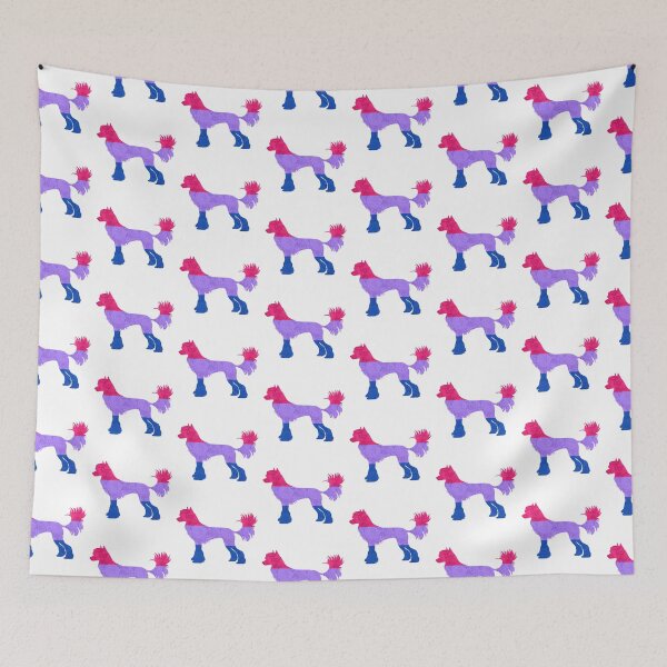 Item preview, Bisexual Pride Chinese Crested Dog designed and sold by Spinyflowerart.