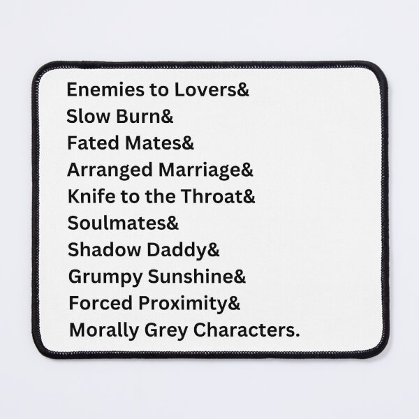 Item preview, Romantasy Tropes designed and sold by GiantSquid1.