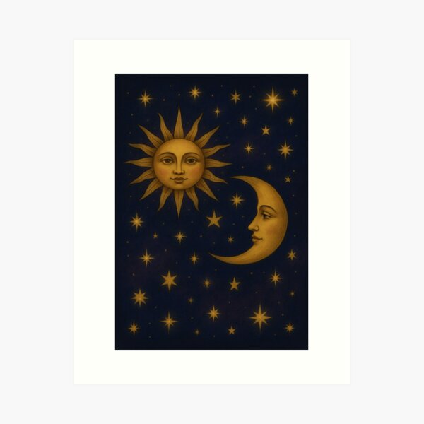 Item preview, Dreamy Sun & Moon designed and sold by WhimsicalWoman.