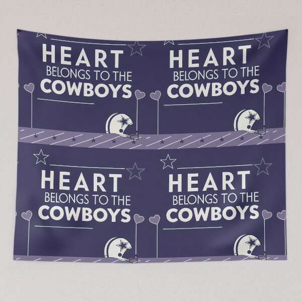 Item preview, Heart Belongs to Cowboys: Unmatched Devotion designed and sold by ART ATTACK ZONE.