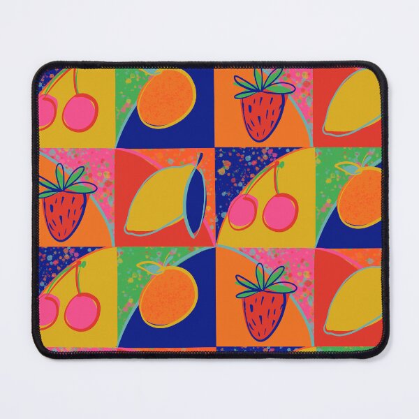 Item preview, Retro fruit squares designed and sold by MamasNatureArt.