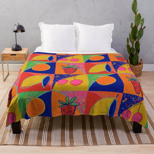 Item preview, Retro fruit squares designed and sold by MamasNatureArt.