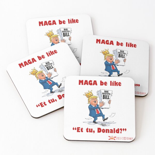 Item preview, MAGA Big Beautiful Bill No Kings Trump Protest Flair designed and sold by ProtestThreads.