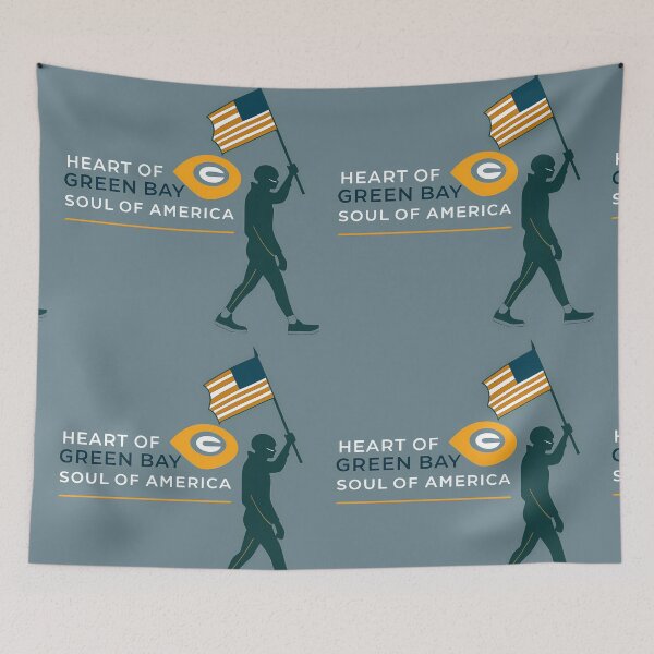 Item preview, Green Bay Heart: America’s Football Soul designed and sold by ART ATTACK ZONE.
