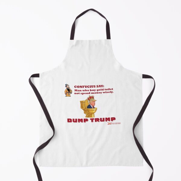 Item preview, Confucius Say Dump Trump No Kings Protest Flair designed and sold by ProtestThreads.
