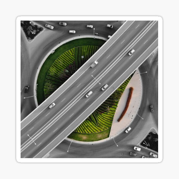 Art from above Sticker