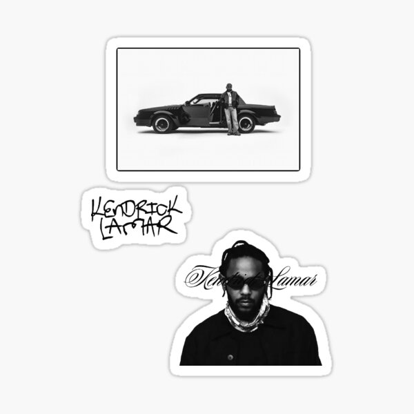 Vista previa del artículo con la obra «Paquete de pegatinas de Kendrick Lamar 1», diseñado y vendido por ArtByZazu.