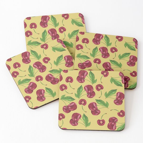 Item preview, Cherries - Seamless designed and sold by Comets Canvas.