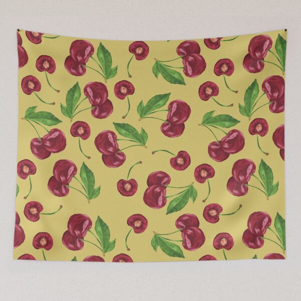 Item preview, Cherries - Seamless designed and sold by Comets Canvas.