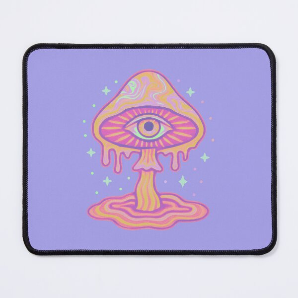 Item preview, All Seeing High Mushroom | Pastel Party Pink and Purple | Garden of Shrooms designed and sold by Daniel Watts.