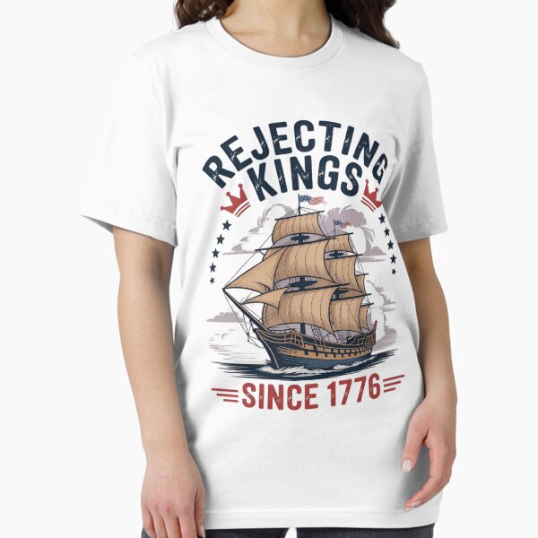 Vista previa del artículo con la obra «Rechazando reyes desde 1776 Vintage», diseñado y vendido por SpeedyPrints.