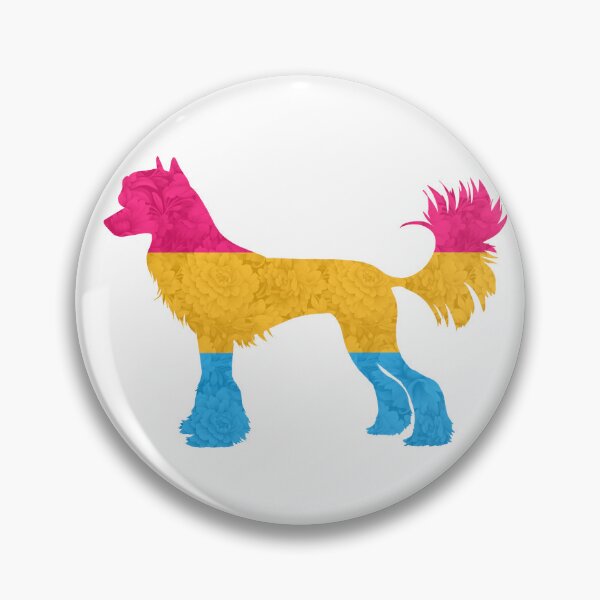 Item preview, Pansexual Pride Chinese Crested Dog designed and sold by Spinyflowerart.