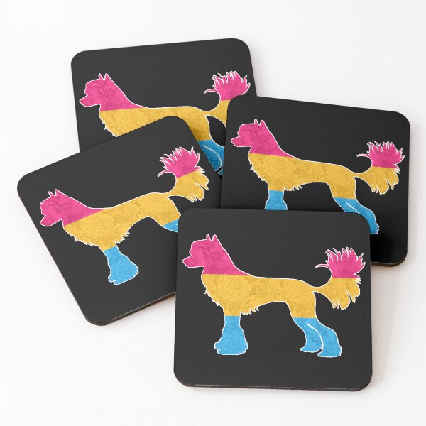 Item preview, Pansexual Pride Chinese Crested Dog designed and sold by Spinyflowerart.
