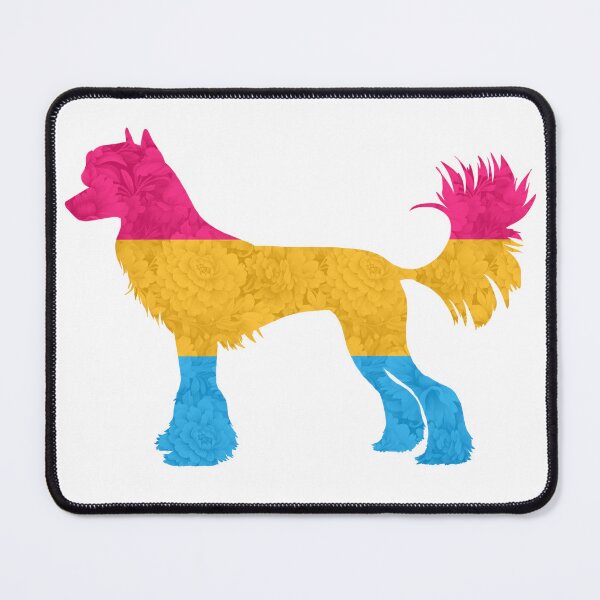 Item preview, Pansexual Pride Chinese Crested Dog designed and sold by Spinyflowerart.