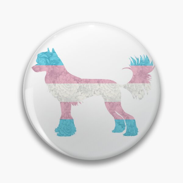 Item preview, Transgender Pride Chinese Crested Dog designed and sold by Spinyflowerart.