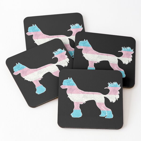 Item preview, Transgender Pride Chinese Crested Dog designed and sold by Spinyflowerart.