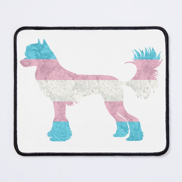 Item preview, Transgender Pride Chinese Crested Dog designed and sold by Spinyflowerart.