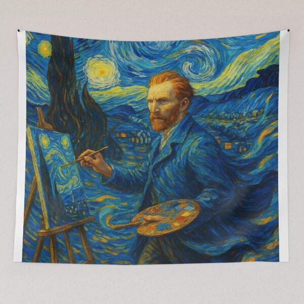 Item preview, Van Gogh in a Swirling Starry Dream #3 designed and sold by lapart.