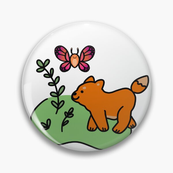 Item preview, Fox with butterfly friend cute  designed and sold by KnottyDottie1.