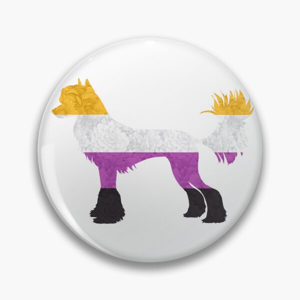 Item preview, Non Binary Pride Chinese Crested Dog designed and sold by Spinyflowerart.